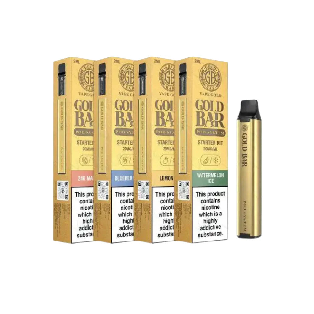 gold bar watermelon cherry disposable vape Gold Bar