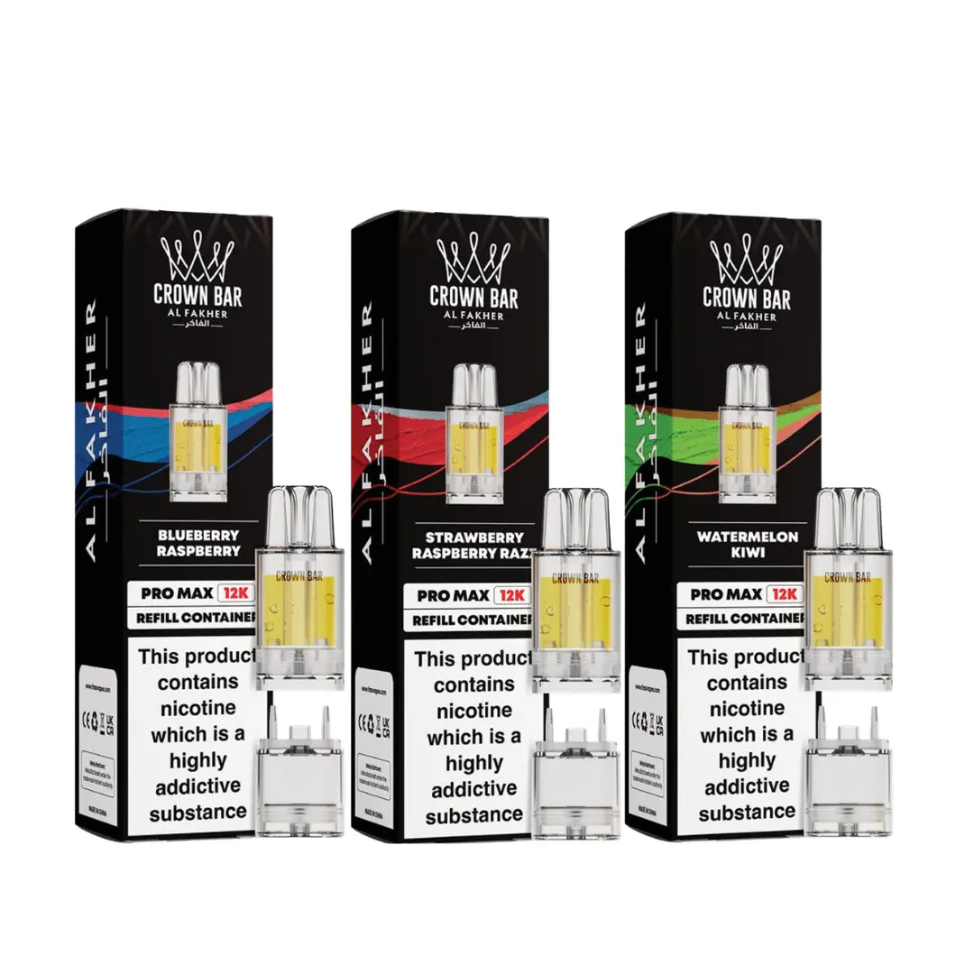 Al Fakher Crown Bar Pro Max 12K Prefilled Pod Cloud City Vapes Al Fakher Crown Bar Pro Max 12K Prefilled Pod Cloud City Vapes