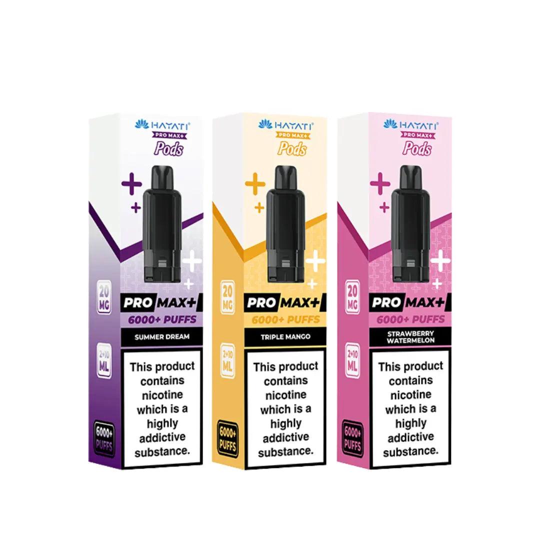 Hayati ProMax+ 6k Replacement Pods Cloud City Vapes Hayati ProMax+ 6k Replacement Pods Cloud City Vapes