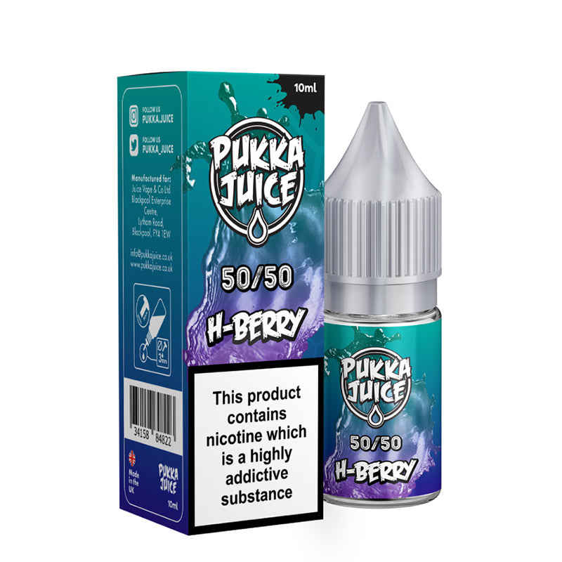 Pukka Juice Tobacco H-Berry 50/50 10ml E-Liquid – Cloud City Vapes