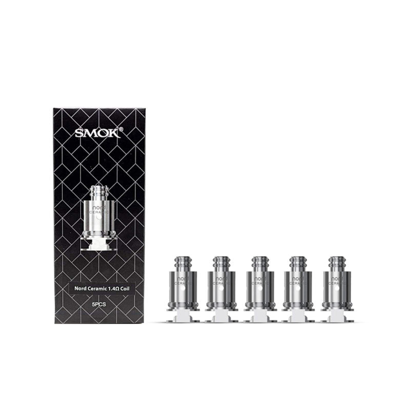 SMOK Nord Ceramic 1.4 Ohm Coils (5 Pack) Cloud City Vapes SMOK Nord Ceramic 1.4 Ohm Coils (5 Pack) Cloud City Vapes