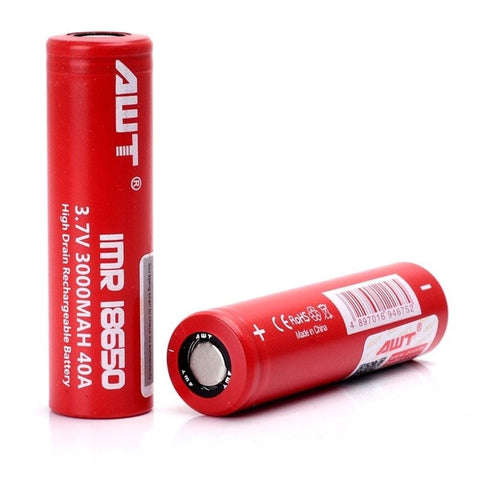 AWT 18650 Batteries 3000MAH 20A/40A Battery