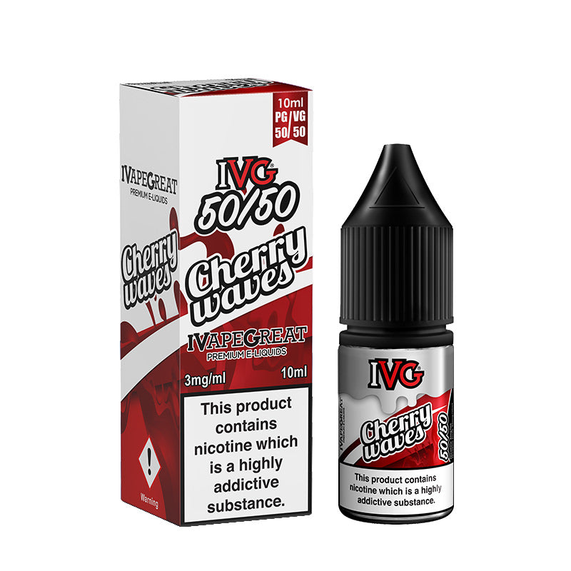 IVG CHERRY WAVES 50/50 10ml E-LIQUID