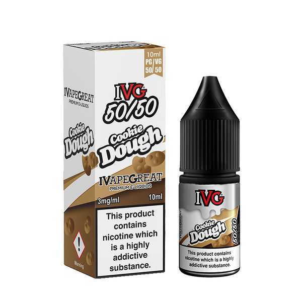 IVG COOKIE DOUGH 50/50 10ml E-LIQUID  Cloud City Vapes