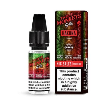 Twelve Monkeys 10ml Nic Salts E-Liquid