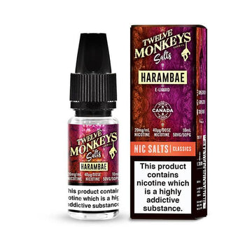 Twelve Monkeys 10ml Nic Salts E-Liquid