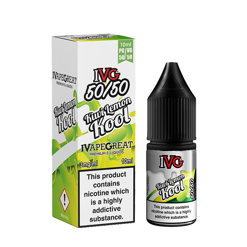 IVG KIWI LEMON KOOL 50/50 10ml E-LIQUID