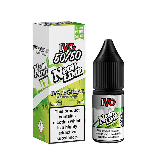 IVG NEON LIME 50/50 10ml E-LIQUID