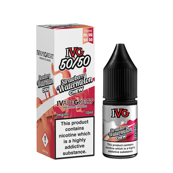 IVG STRAWBERRY WATERMELON CHEW 50/50 10ml E-LIQUID
