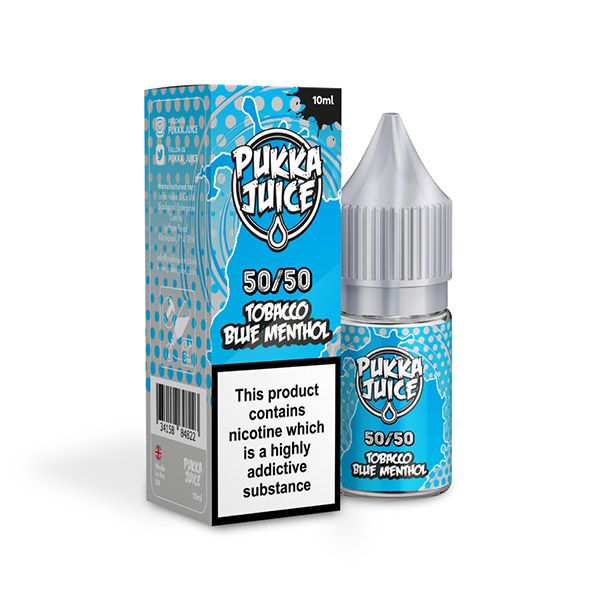 Pukka Juice Tobacco Blue Menthol 50/50 10ml E-Liquid