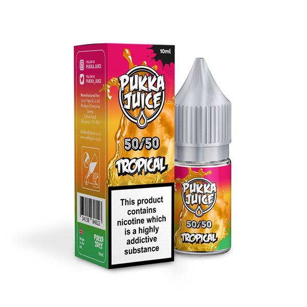 Pukka Juice Tropical 50/50 10ml E-Liquid