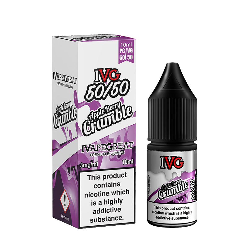 IVG  APPLE BERRY CRUMBLE 50/50 10ml E-LIQUID