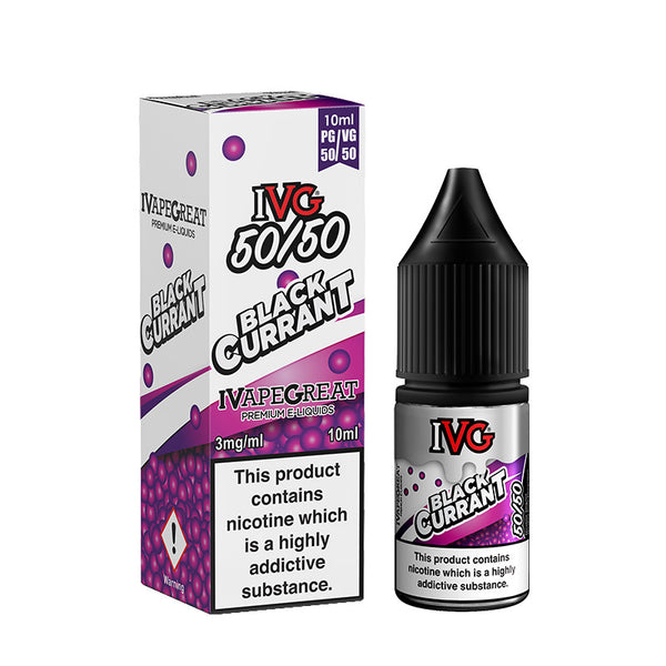 IVG  BLACKCURRANT 50/50 10ml E-LIQUID