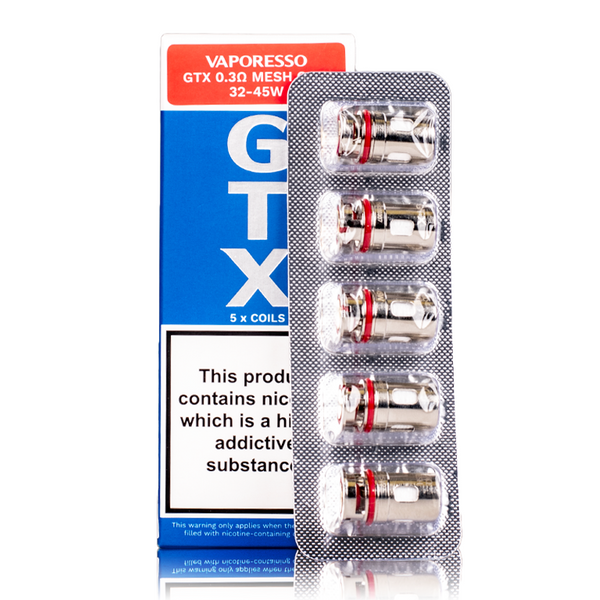 Vaporesso GTX 0.3 Ohm Mesh Coils (Pack of 5)
